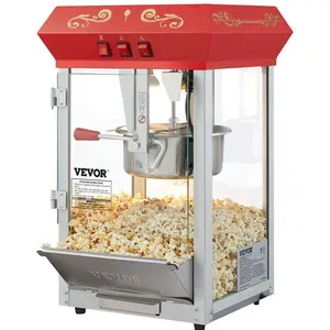 Spring new arrivals Popcorn Popper Machine 8 Oz Countertop Popcorn Maker 850W 48 Cups Red