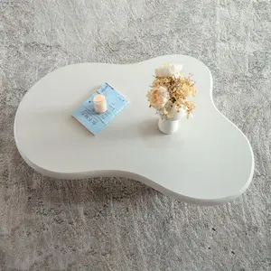46.1"Cloud Coffee Table Modern Coffee Table Easy Assembly Coffee Table for Living Room High Density Board Stylish Design