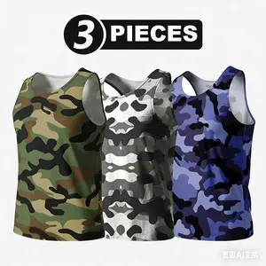 3-Pack Big and Tall  Men's Camouflage sports top  Vest Sleeveless