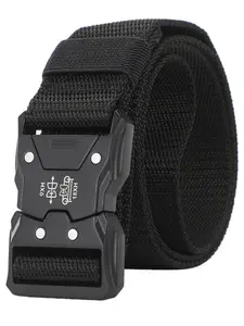 Durable Canvas Belt with Plastic Buckle, Adjustable Shoulder Strap for Men, Ideal for Training & Outdoor Sports, Practical Utility Belt