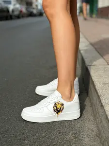 Custom A18 Trendy Sneakers, Unisex Korean Style Fashion Board Shoes, Comfortable and Stylish Footwear for Men and Women