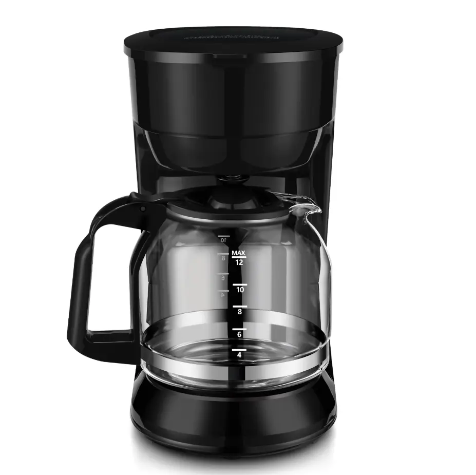 12-Cup Drip Coffee Maker, Black Programmable-Style Coffee Machine for Home & Office 12-Cup Drip Coffee Maker, Black Programmable-Style Coffee Machine for Home & Office