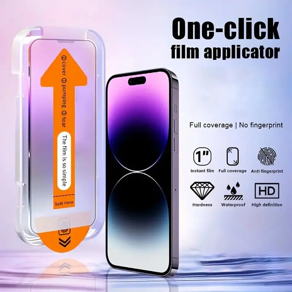 Tempered Glass Phone Screen Protector, 1 Count Dust-proof HD Phone Screen Protective Film, Compatible with iPhone 11 12 13 14 15 Pro Max XS MAX XS