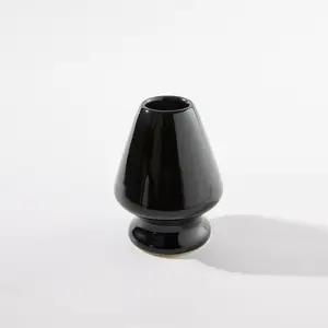 Suikaen Black Ceramic Chasen Whisk Stand