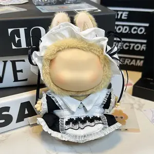 【Clothes only】Doris Labubu Outfit Costume Set with Accessories Doll Clothing maid outfit cosplay