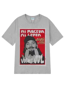 French Rapper Vote JUL Fashion Graphics T-shirts Men Women Hip-hop T-shirt Short-sleeved Casual T Shirt Streetwear