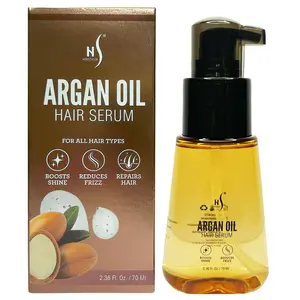 Herstyler Advanced Argan Oil Hair Serum - Hair Serum for Frizzy and Damaged HairFrizzy Hair Serum with Vitamin E and Aloe Vera - 2.36 Fl Oz / 70 Ml