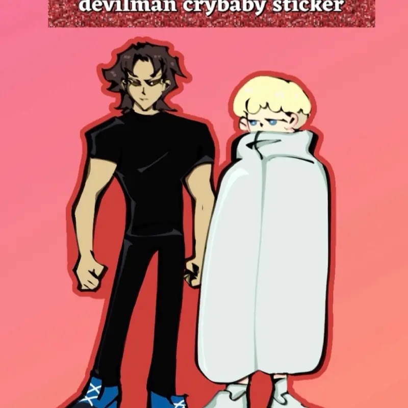 Devilman crybaby stickers | matte vinyl decals
