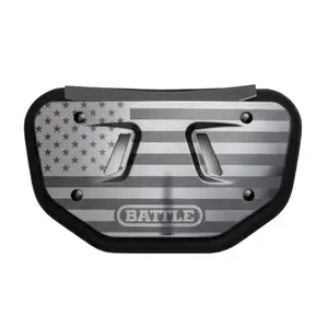 USA Flag Black Ops Football Back Plate - Youth