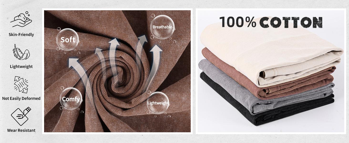 Arssm Unisex Oversized Long Sleeve T-Shirt – Vintage Acid Wash Baggy Cotton Tee for Streetwear, Casual Daily Wear & Layering Outfits