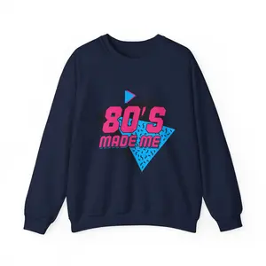 Retro Sweatshirt, 80s Vintage Jumper, Throwback Pullover, Neon Crewneck, Unisex Sweater