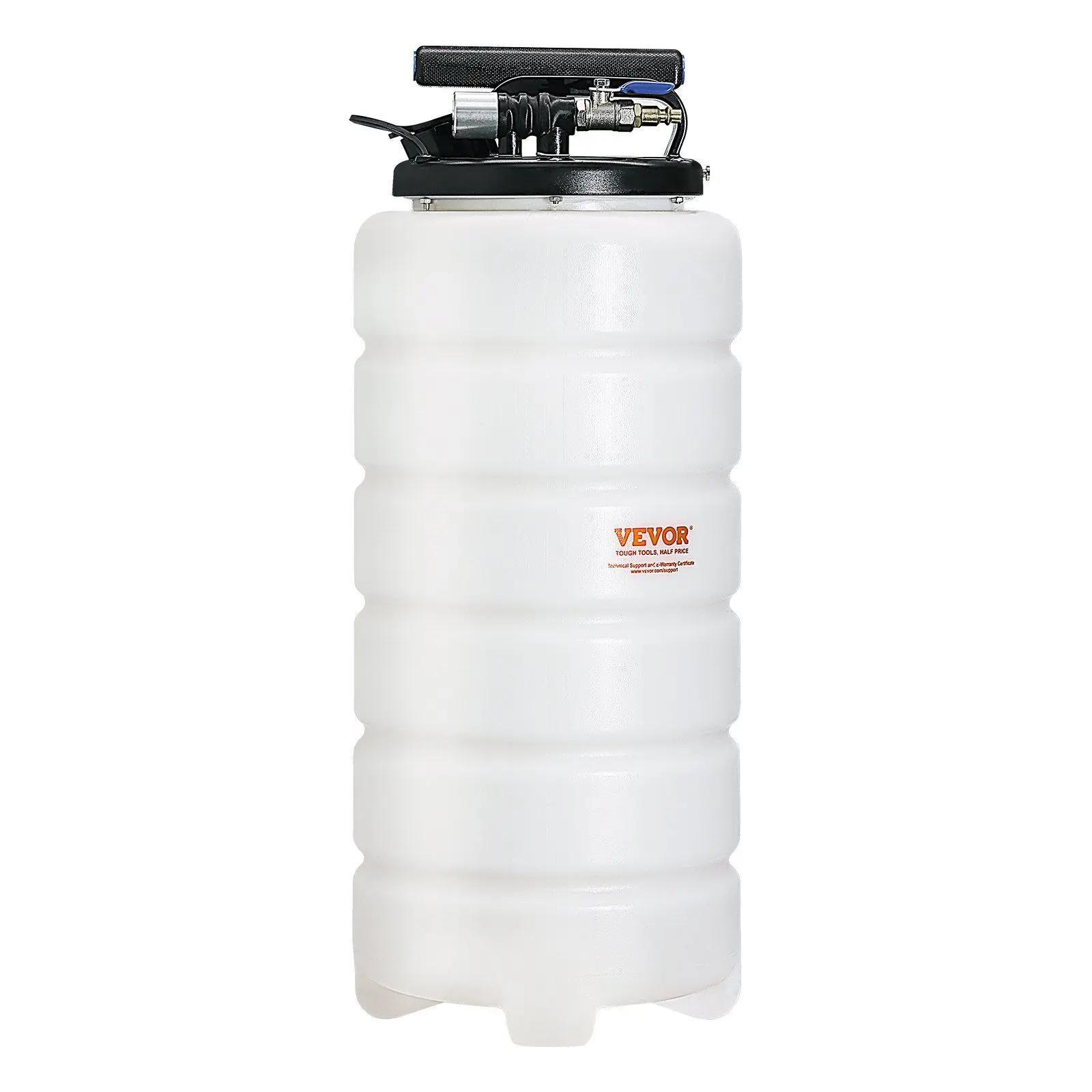 VEVOR Fluid Extractor, 4 Gallons (15 Liters), Pneumatic/Manual Oil Changer Vacuum Fluid Extractor with Dipstick and Suction Hose, Oil Extractor Change Pump for Automotive Fluids Vacuum Evacuation