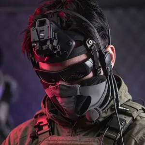 Dmgear Night Vision Goggles Mount Frame, Sports Camera Helmet Bracket, Tactical Head Harness, Benji Hat Holder, Durable Design Airsoft Gear for Wargame Activities