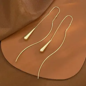 Gold Tassel Drop Earrings - Perfect Gifts for Women -Pairs with Layered Necklaces for Women & Chains