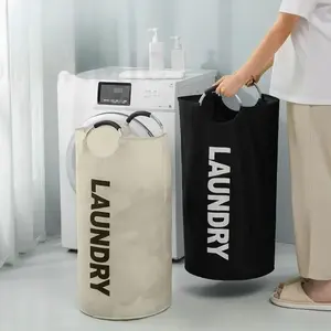Foldable Laundry Basket Large Waterproof Hamper Bag for Laundry Room Bathroom Balcony Dorm