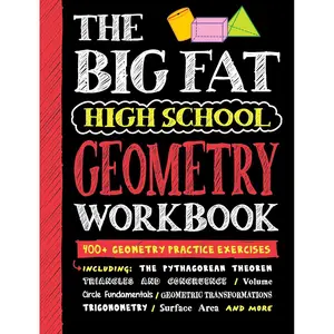 Big Fat High School Geometry Workbook: 400+ Geometry Practice Exercises (Big Fat Notebooks) Paperback – September 3, 2024