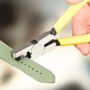 Leather Punch Tool Set, 2mm Precision Leather Hole Puncher, Manual Leather Repair Tools for Belts, Shoelaces, Saddles, Canvas Cones