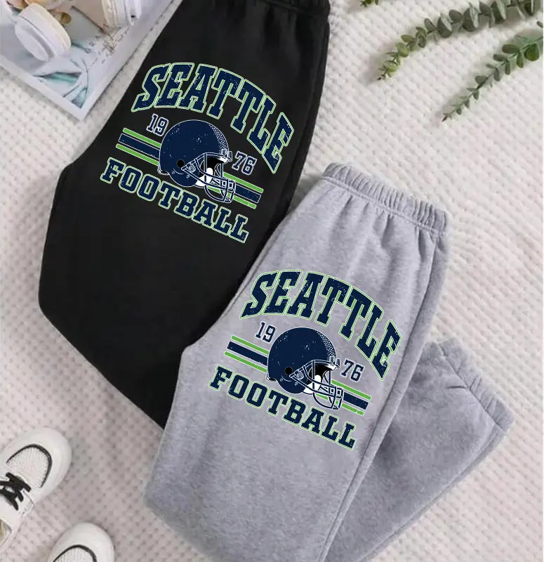 Seattle Football Vintage Sweatpants, Seattle Football clothing merch, Fan Gift, Retro Seattle Football Pants