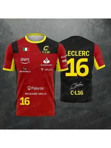 2026 New Special Edition Hamilton Summer Unisex Motorsport Fans 44 Red Black Racing Team Uniform Jer