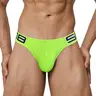 Men's Low-Waist Lift Threaded Cotton Briefs - Athletic Underwear Undergarments, Colorblock, Breathable Cotton Material, Transpirable Men's Briefs, Premium Fabric, Machine Washable for Sports, Fitness