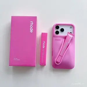 RHODE Premium Silicone iPhone Case with Lip Balm Holder – Compatible iPhone 11–17 Pro Max