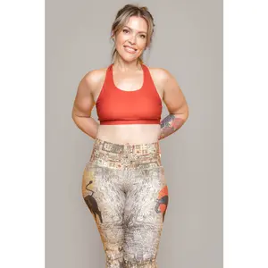 Crossed Back Sport Bra | Chili