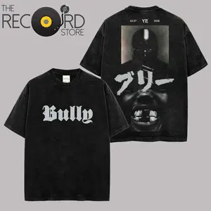 YE - Bully Album Merch 2026 Premium Washed T-Shirt For Ye Fans, Ye Stans Hip-Hop Shirt, Gift For Ye Fan Graphic Tee, Bully Album Fan Merch Shirt, Oversize Shirt, Vintage Outfit, Gift for fan, y2k styles 79X