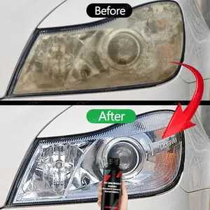 Car Headlight Restoration And Repair Cream, Repair Tool Set for Polishing Car Lights, Yellow Scratches Polished, Lampshade Coating Agent Polished, Scratch Repair Remover, Long-Lasting And Clear