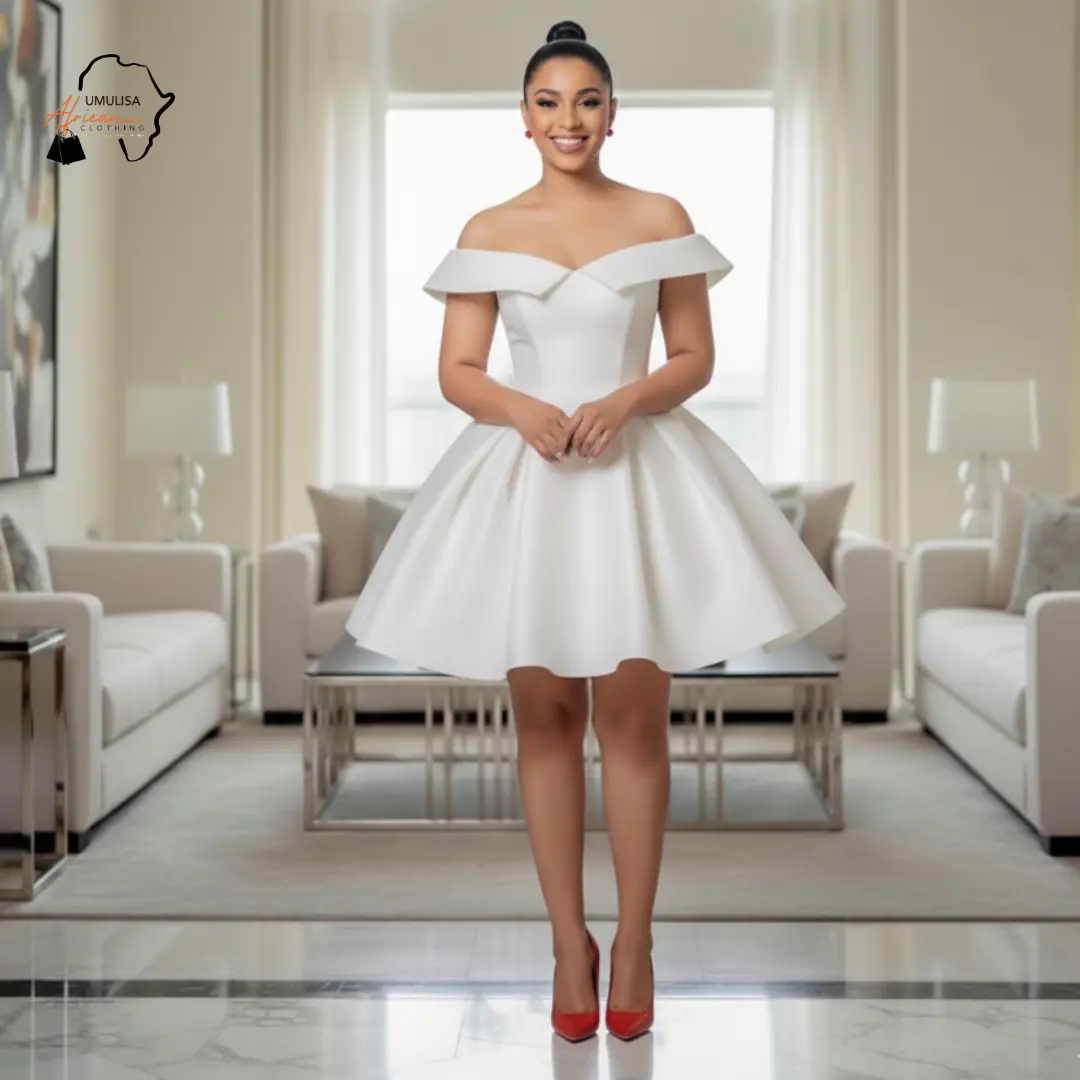 Ivory Radiance Off-Shoulder Dress, Style, Fabric