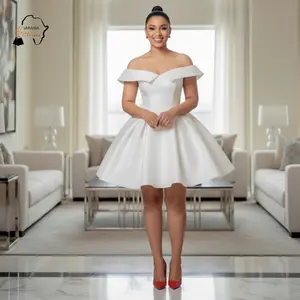 Ivory Radiance Off-Shoulder Dress