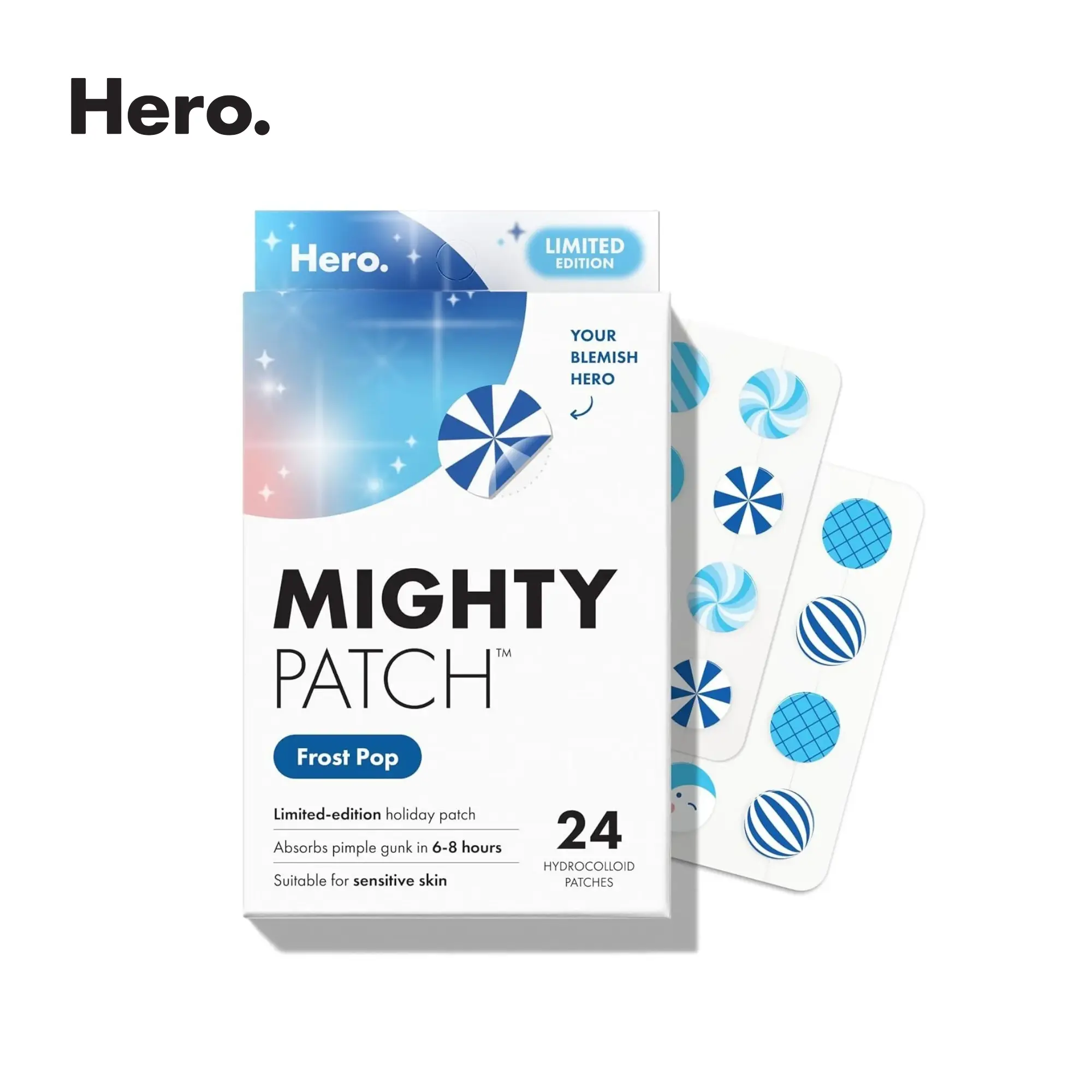 Hero Mighty Patch Frost Pop, Limited-Edition Hydrocolloid Patch