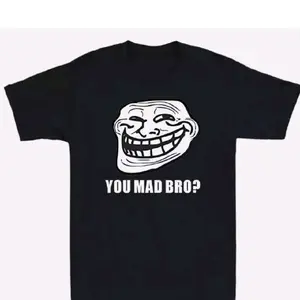 Troll Face Meme You Mad Bro? Gamer Web Geek Funny Multiple colors Shirt/Hoodie