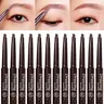 12Pcs 2 in 1 Eyebrow Pencil With Eyebrow Brush Set Cosmetics Waterproof Smooth And Easy To Apply Eye Shadow Pens Long Lasting Coloring Makeup