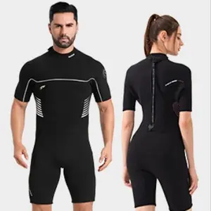 3mm one-piece short-sleeved wetsuit men's warm surf suit, deep diving thickened snorkeling suit, wetsuit women's