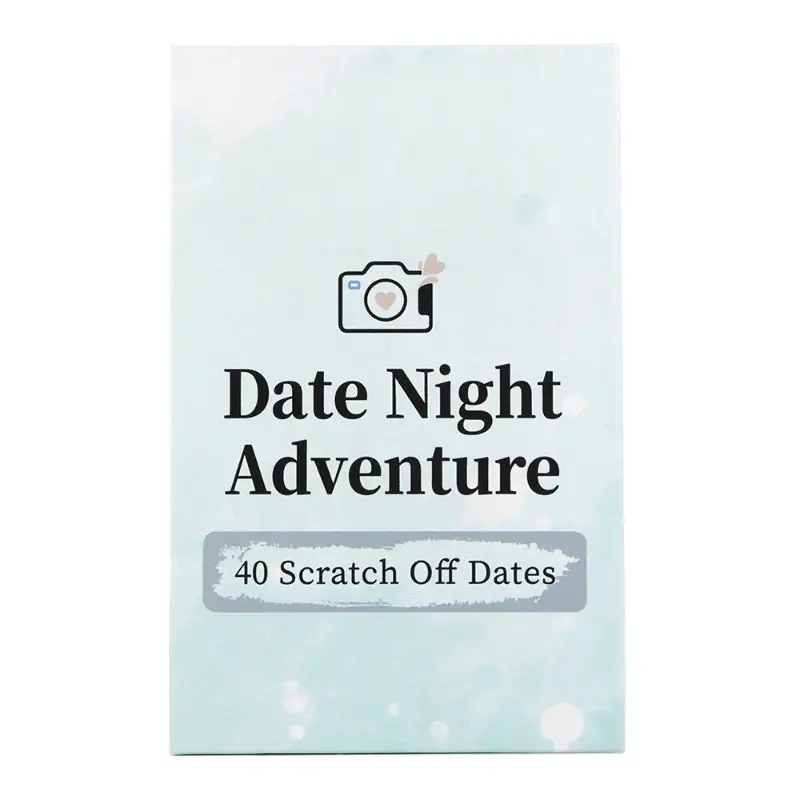 40 Creative Date Night Scratch Cards - Flexible Fun for Couples to Deepen Your Bond. Choose Your Own Game Time, Perfect as a Valentine‘s or Anniversary Gift.
