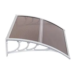 100x80cm Door & Window Awning – UV & Rain Protection Canopy for Home, Premium ABS + Polycarbonate with Aluminum Frame, Easy Install, Waterproof & Stylish
