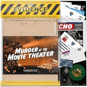 Detective Mystery Puzzle Game, Cold Case File Investigation, Detective Clues Evidence, Solve Crimes, Perfect for Individuals, Date Night, Party Groups, Party Board Game, Tabletop Games