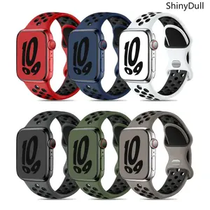 Rainbow Silicone Sport Band for Apple Watch – Soft Strap 38–49mm (Ultra 2, SE, Series 3–9)