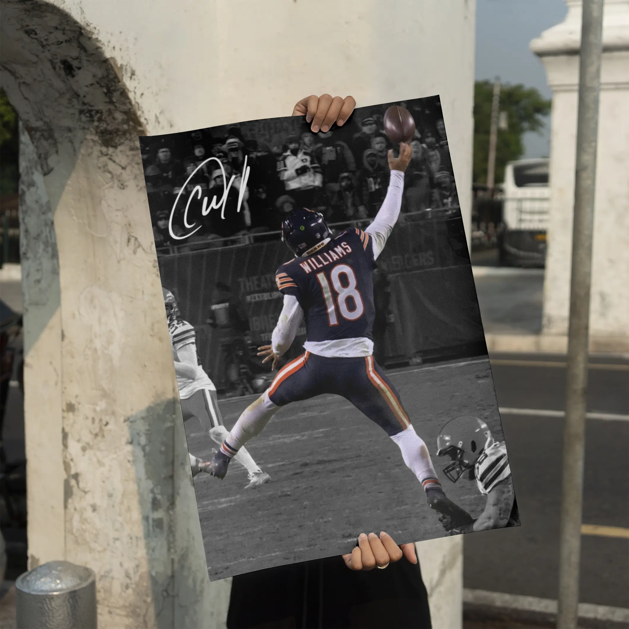 [Poster no frame] Many option ICE MAN Poster, Caleb Iceman Williams Poster, Football Poster, Gift for Fan