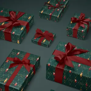 Nutcracker Wrapping Paper Green Christmas Gift Wrappig Paper,Wrapping Paper Nutcracker Christmas Wrapping Paper Elegant