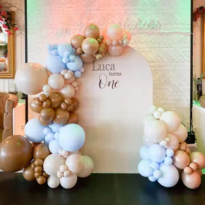 Teddy Bear Balloon Arch - Blue Balloon Garland Kit Backdrop