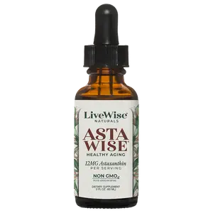 LiveWise Naturals Astaxanthin 12mg – Anti-Aging Antioxidant for Skin Glow, Eye & Joint Support | Daily Supplement | Healthcare