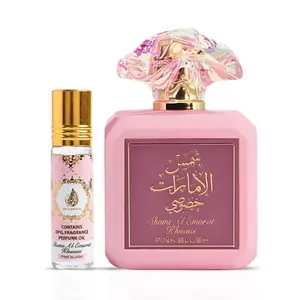 Pink Blush Shams Al Emarat Khususi Eau de Parfum Spray 100ml (3.4 oz) & Roll-On Perfume Oil 10ml (0.34 oz) By Ard Al Zaafaran (Bundle) Pink Blush Shams Al Emarat Khususi Eau de Parfum Spray 100ml (3.4 oz) & Roll-On Perfume Oil 10ml (0.34 oz) By Ard Al Zaafaran (Bundle)