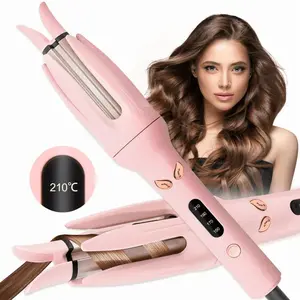 Automatic Hair Curler, Double Ceramic Curling Irons with 1.5" Rotating Barrel, 4 Temps & Timer Traditional Gift