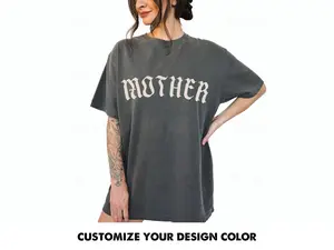 Graphic Tee - Mother Gothic tshirt, trendy alternative metal core tee, old english mother tshirt, oversized mom tee, goth mom
