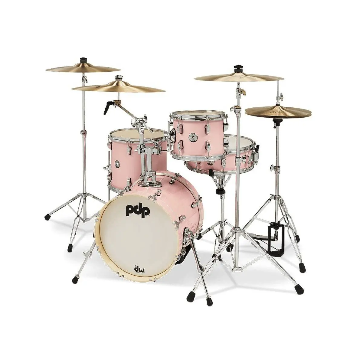 PDP New Yorker 4-piece Shell Pack - Pale Rose Sparkle (PDNY1604PR)