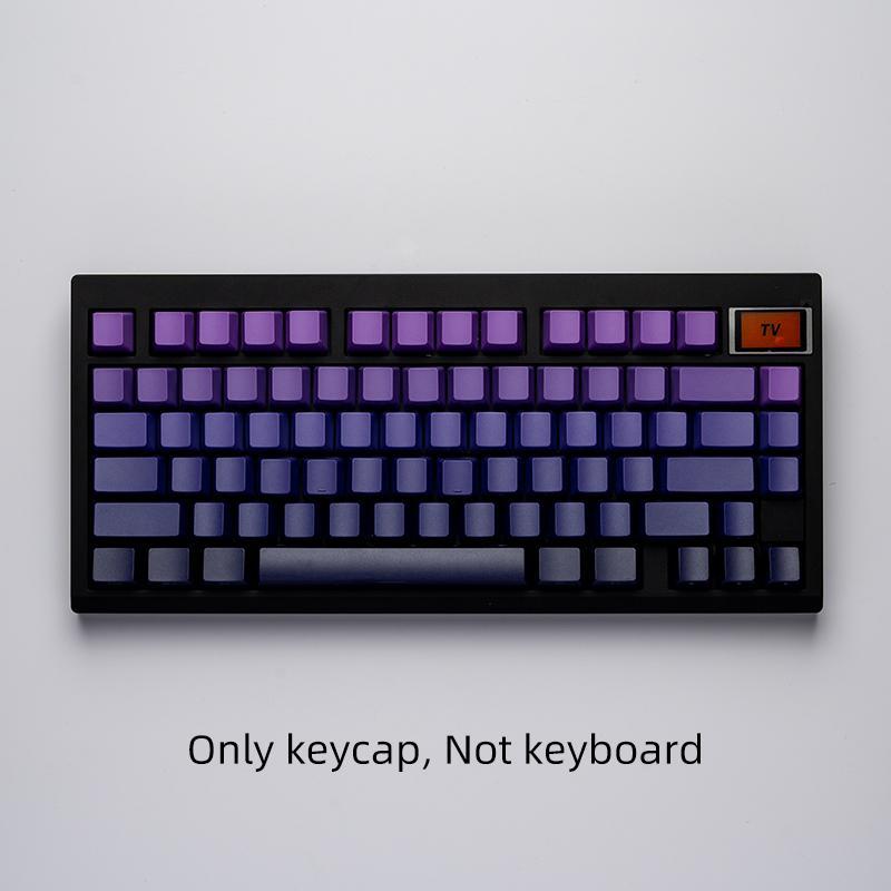 RGB Backlight Keycap, PBT Keycap, Keyboard Keycap for 6.25U Space 61 68 75 82 87 98 100 108, Computer Accessories