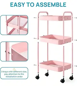 Corner Shelf, Storage Cart, Rolling Cart, Utility Cart, Bathroom Organizer,cornershelf ,storagecart ,smallspacesolutions ,homeorganization ,bathroomstorage ,kitchenorganization ,rollingcart ,amazonfinds ,hotorage Rack for Small Space,