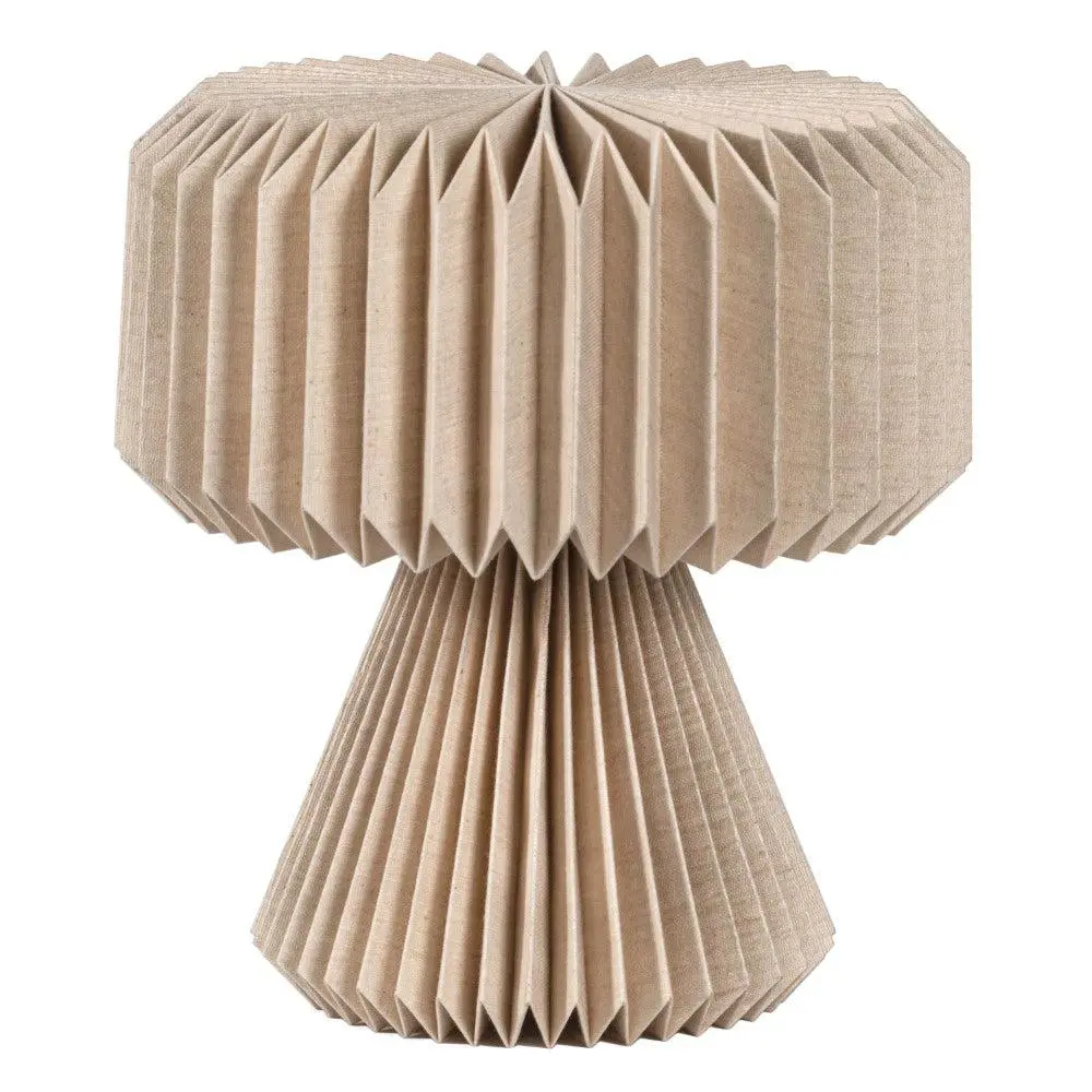 Zelda 12.8" Modern Art Deco Paper Pleated Shade Accent LED Table Lamp Zelda 12.8" Modern Art Deco Paper Pleated Shade Accent LED Table Lamp