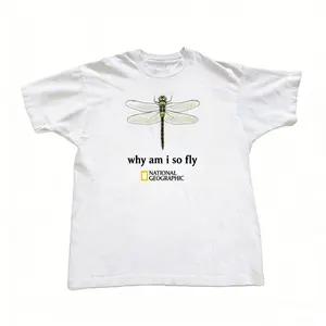 2026 printed T-shirt, ships within 24 hours, National Geographic dragonfly pattern T-shirt, unisex, fashionable and versatile